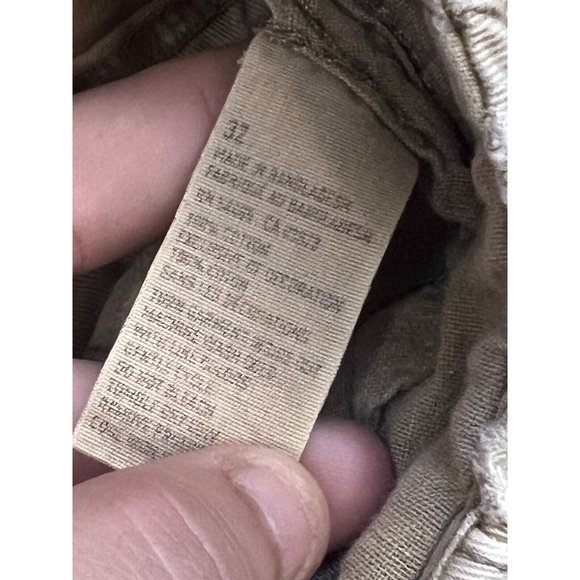 Vintage American Eagle Y2K AE Cargo Shorts Mens‎ 32 Beige Khaki Distressed - Picture 4 of 7